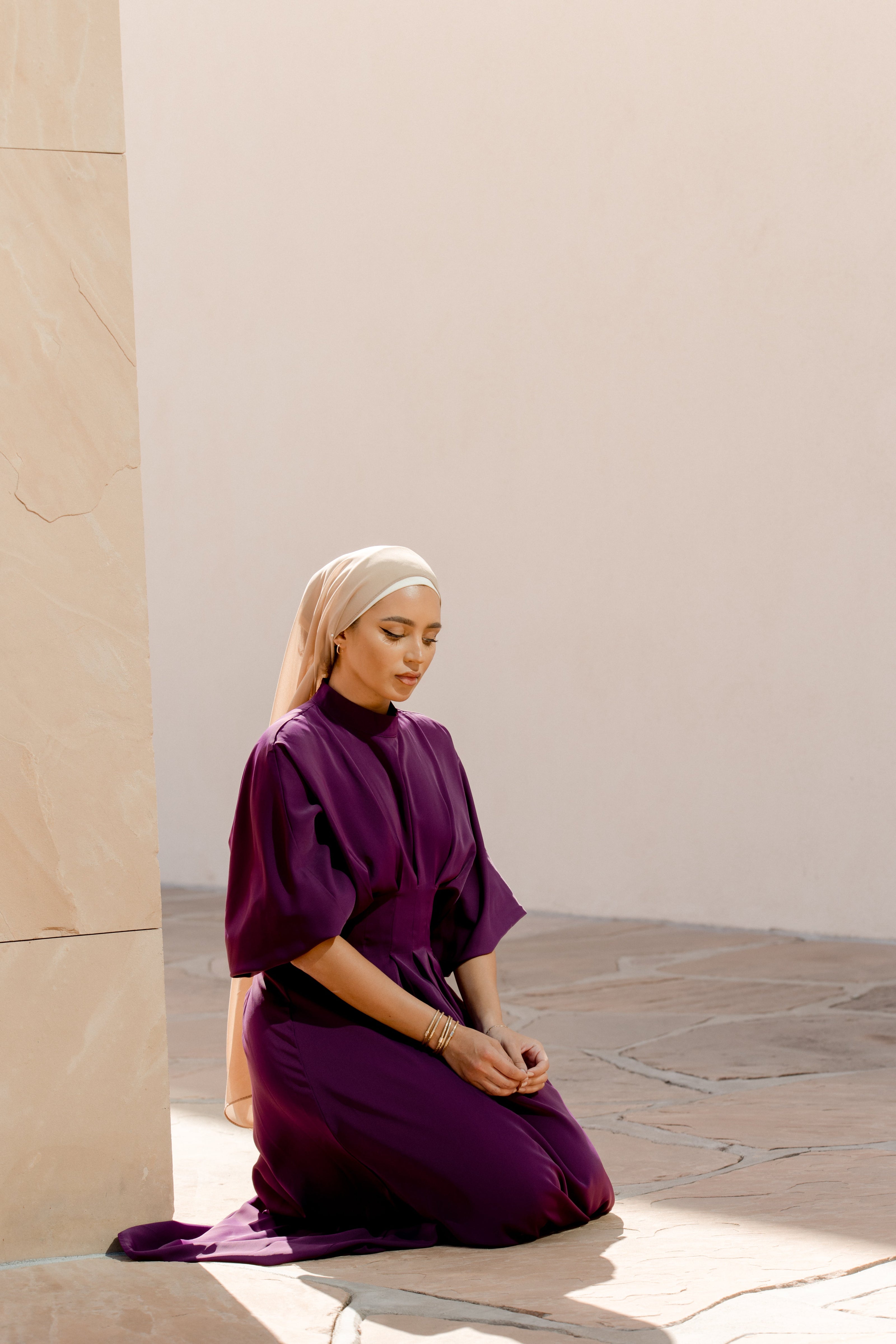 Elmas Maxi Dress - Plum