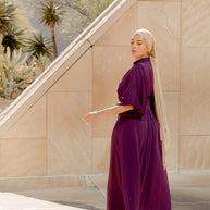 Elmas Maxi Dress - Plum