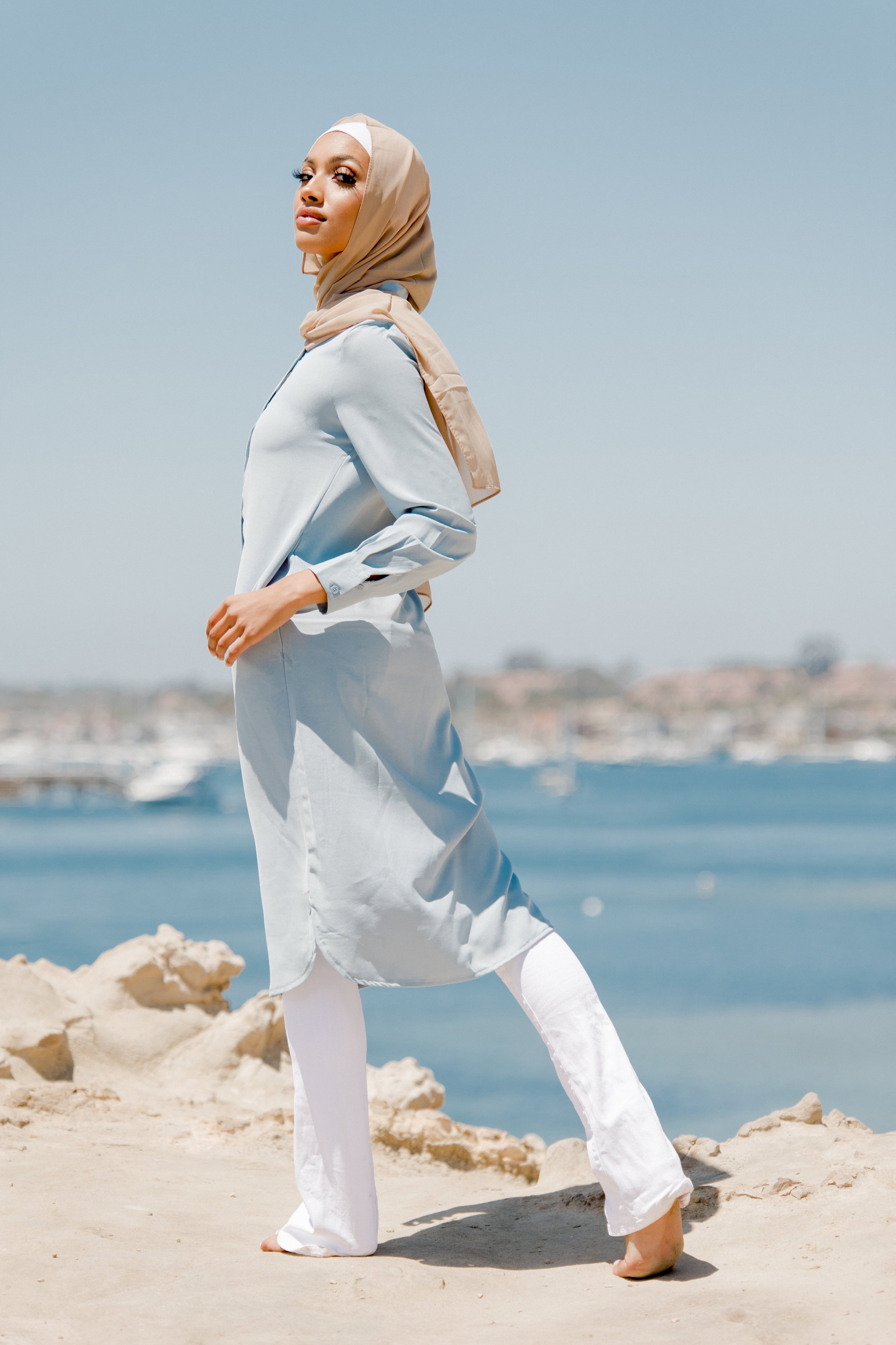 Emerson Modest Tunic - Aqua