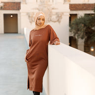 NISWA Maxi Sweatshirt - Chocolate Brown