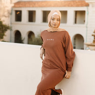 NISWA Maxi Sweatshirt - Chocolate Brown