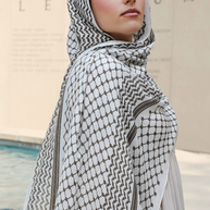 BAMBOO MODAL - KEFFIYEH BROWN