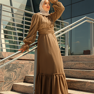 Shireen Maxi Gown - Chocolate