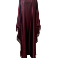 Layali Kaftan Abaya - Ruby Maroon