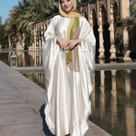 Layali Kaftan Abaya - Ivory Glow