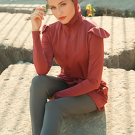 Nida Swim Set - Persian Red