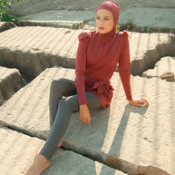 Nida Swim Set - Persian Red