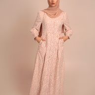 Romaisa Floral Button Down Maxi Dress