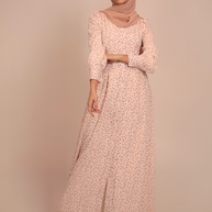 Romaisa Floral Button Down Maxi Dress