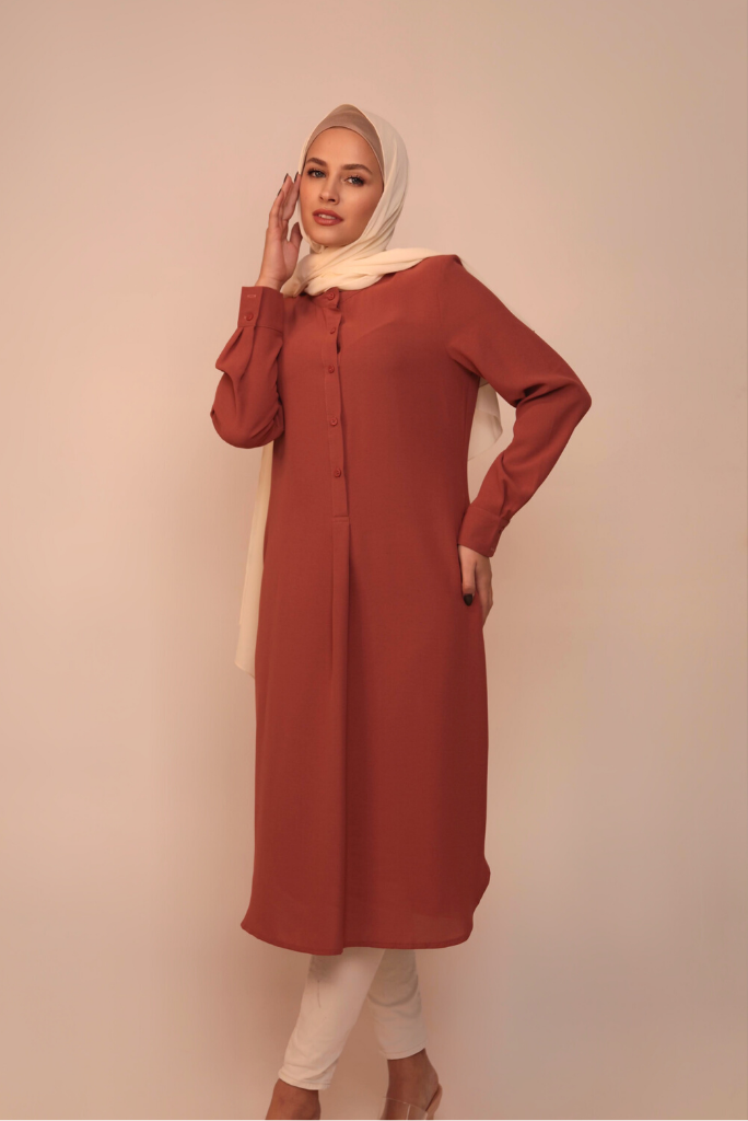 Emerson Modest Tunic - Papaya