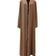 Alwan Reversible Kimono Abaya - Caramel Creme
