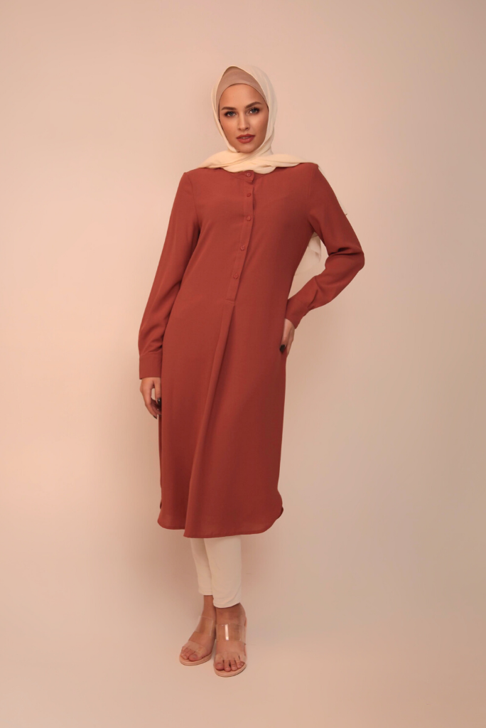 Emerson Modest Tunic - Papaya