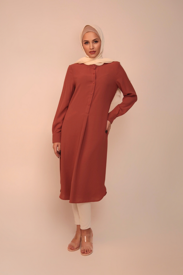 Emerson Modest Tunic - Papaya