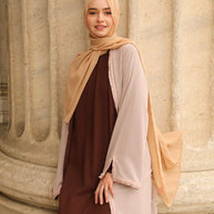Alwan Reversible Kimono Abaya - Rosewood Blush