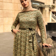 Amber Lace Maxi Gown - Enchanted Evergreen