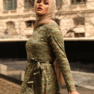 Amber Lace Maxi Gown - Enchanted Evergreen