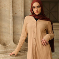 Tamara Knit Two Piece Matching Set - Almond