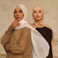 Madinah Smocked Sleeve Batwing Abaya - Biscotti