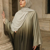 Hilwah Ombre Kaftan Kimono - Forest Mist