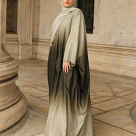 Hilwah Ombre Kaftan Kimono - Forest Mist