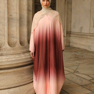 Hilwah Ombre Kaftan Kimono - Rose Dusk