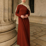 Rima Knit Maxi Dress - Amber