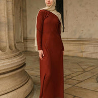 Rima Knit Maxi Dress - Amber