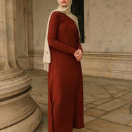 Rima Knit Maxi Dress - Amber