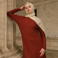 Rima Knit Maxi Dress - Amber