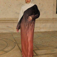 Ghuroob Ombre Maxi Dress - Sunset Blush