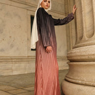 Ghuroob Ombre Maxi Dress - Sunset Blush