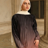 Ghuroob Ombre Maxi Dress - Sunset Blush