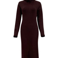 Saima Cowl Neck Knit - Mahogany