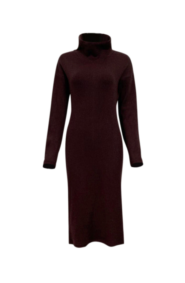 Saima Cowl Neck Knit - Mahogany