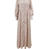Romaisa Floral Button Down Maxi Dress