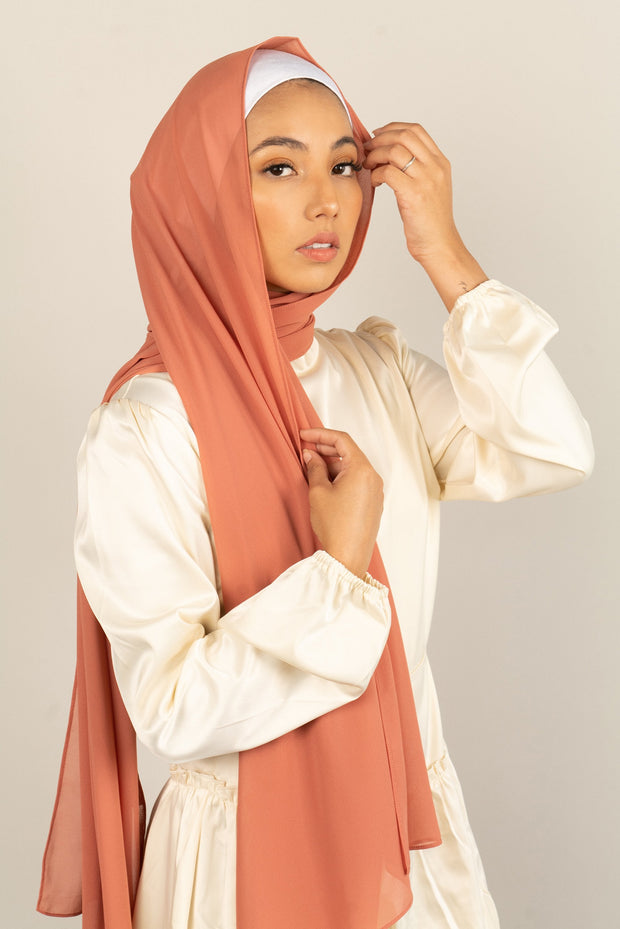 EMBERGLOW Georgette Chiffon Scarf