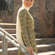 Amber Lace Maxi Gown - Enchanted Evergreen