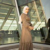 Shireen Maxi Gown - Chocolate