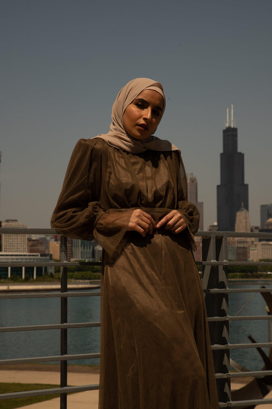 Shireen Maxi Gown - Chocolate