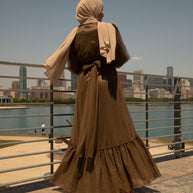 Shireen Maxi Gown - Chocolate