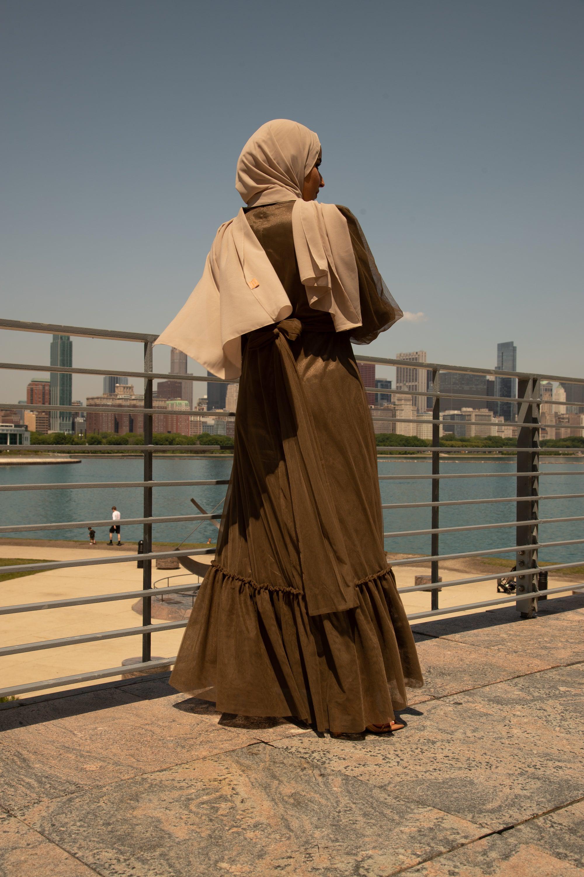 Shireen Maxi Gown - Chocolate