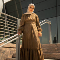 Shireen Maxi Gown - Chocolate