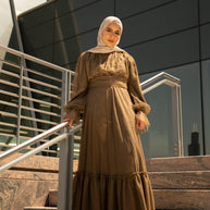 Shireen Maxi Gown - Chocolate