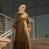 Shireen Maxi Gown - Chocolate