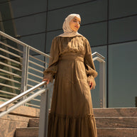 Shireen Maxi Gown - Chocolate