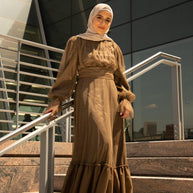 Shireen Maxi Gown - Chocolate