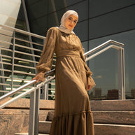 Shireen Maxi Gown - Chocolate