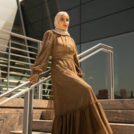 Shireen Maxi Gown - Chocolate