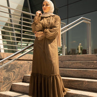 Shireen Maxi Gown - Chocolate