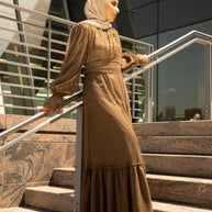 Shireen Maxi Gown - Chocolate